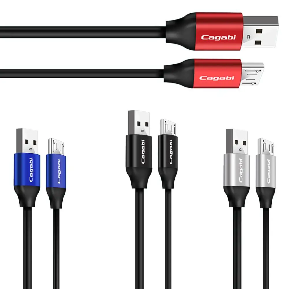 CAGABI отличное качество TPE 480 Мбит/с 5В 2.4A Micro USB кабель для синхронизации данных и