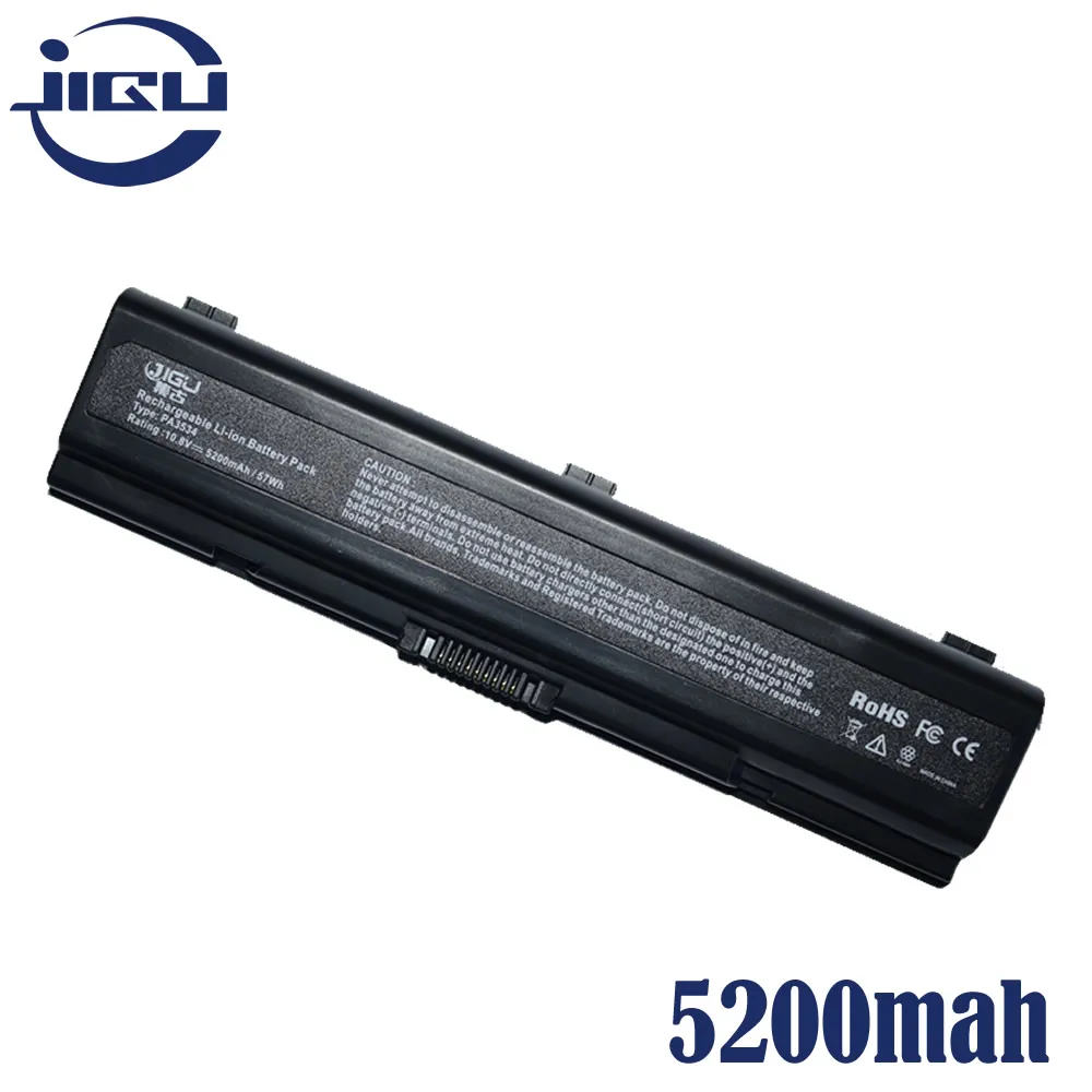 JIGU 6 ячеек ноутбук батарея PA3534U 1BAS для Toshiba Satellite A200 A205 A210 A215 L300 L450D L500 L505