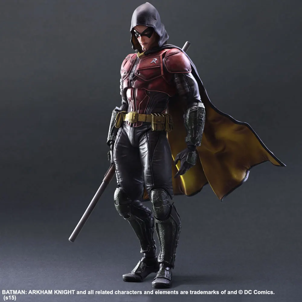 Бэтмен фигурки игры искусство Kai Arkham Knight Robin ПВХ игрушки 250 мм аниме модель Робин