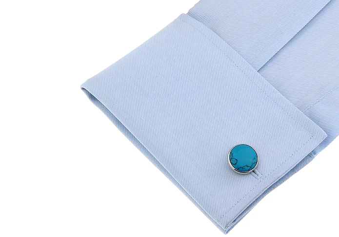iGame Factory Price Retail Men's Cufflinks Copper Material Blue Stone Design Cuff Links Free Shipping | Украшения и