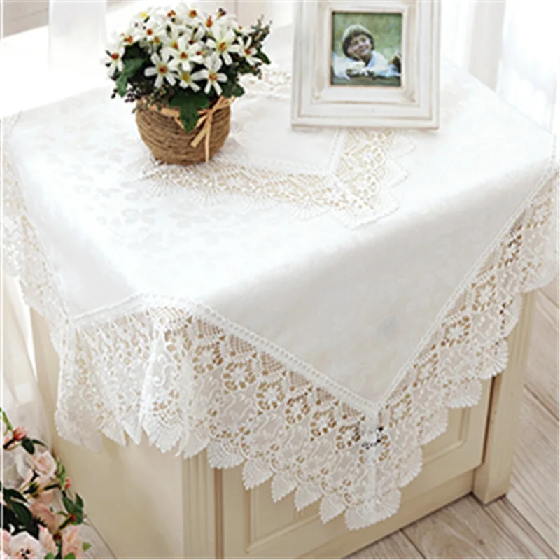 2022 New Hot Jacquard Table Cloth Manteles Bordados Wedding Home Decoration Embroidered Lace Cloths Round Tablecloth Cover