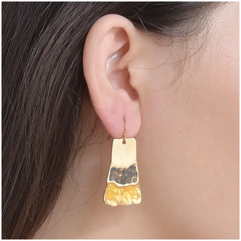 Женские серьги Shineland золотого и серебряного цвета с цветной эмалью 2020|long earrings|long