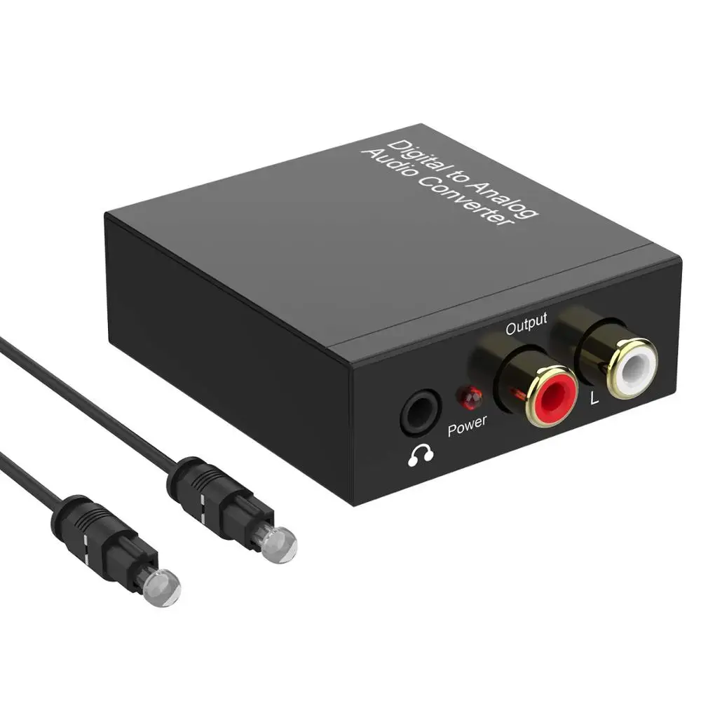 Цифро-аналоговый конвертер ЦАП SPDIF оптический в L/R RCA Toslink 3 5 мм аудио адаптер для PS3