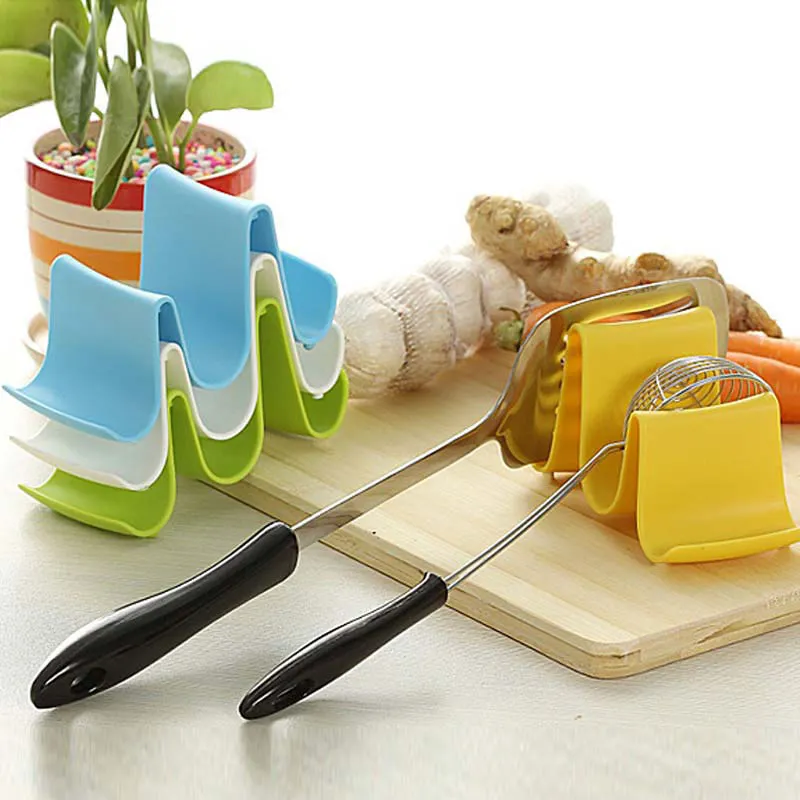 Пластиковая кухонная волнистая Крышка Для Сковороды подставка держатель стойки