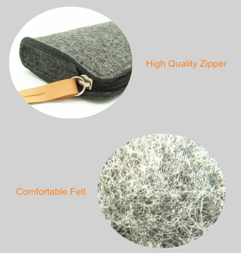 SUMONDY модная дизайнерская сумка для очков высокого качества из серого фетра на