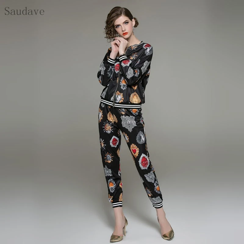 Новый брендовый женский осенний костюм больших размеров XXL комплект из двух