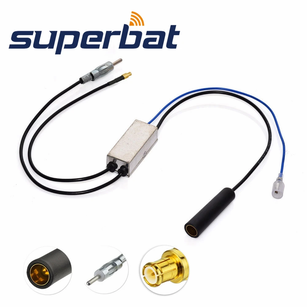 Superbat FM/AM/DAB автомобиля радио антенна конвертер/разветвитель с коннектором MCX для