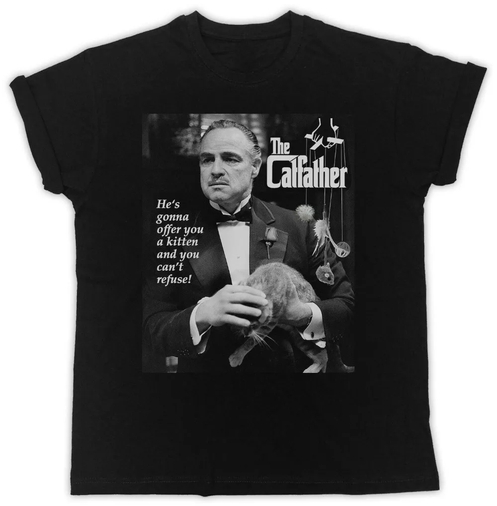 Классный постер фильма &quotотец папа&quot забавный черный топ унисекс в стиле хип