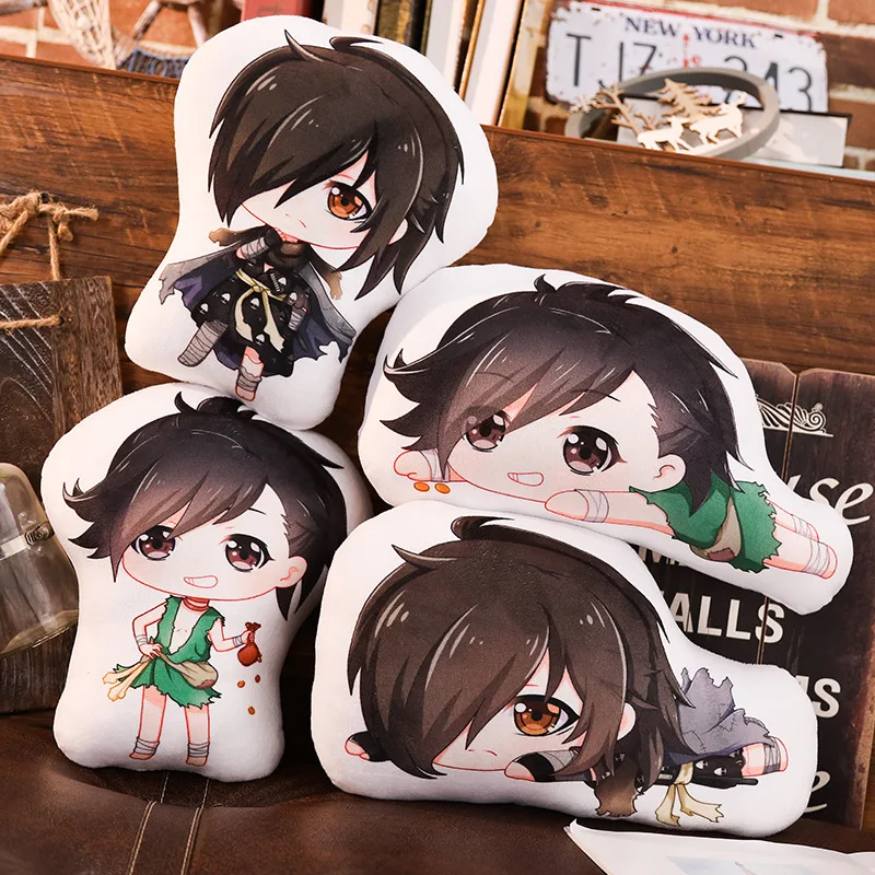 Dororo Подушка Игрушка Аниме Hyakkimaru короткая плюшевая кукла двухсторонний чехол