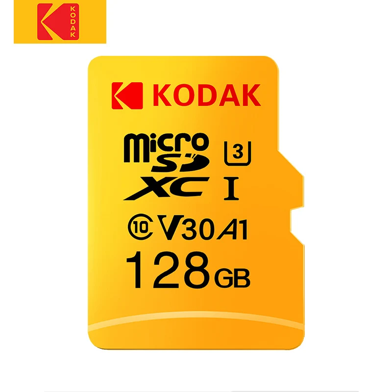 128GB U3 Кодак Высокая Скорость слот для карт памяти 256 ГБ 128 Гб 64 Гб U3, 32 ГБ, Micro sd карта, Class10 UHS-1 флэш-карты памяти карта TF/Micro sd - Емкость: 128GB U3