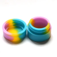 20pcs round shape silicone box wax dry herb jars dab 2ml silicone container jar dry herb oil wax vaporizer