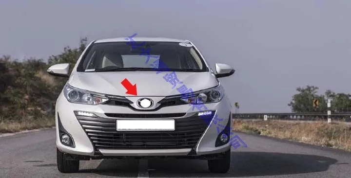 Для Toyota VIOS 2019 2020 2021 2022 украшение автомобиля ABS хромированный передний знак с обеих