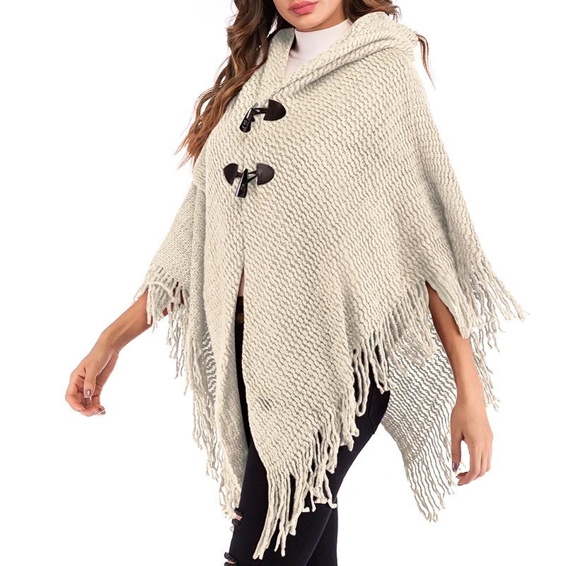 Свитера Женский Повседневный джемпер с капюшоном Свободное пальто рукавами