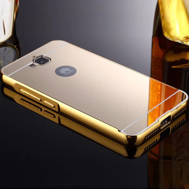 Для huawei Honor 4C Pro Чехол Алюминиевый металлический бампер рамка покрытие жесткий зеркальный чехол для Coque huawei 4C Pro Чехол TIT-L01 TIT-U02