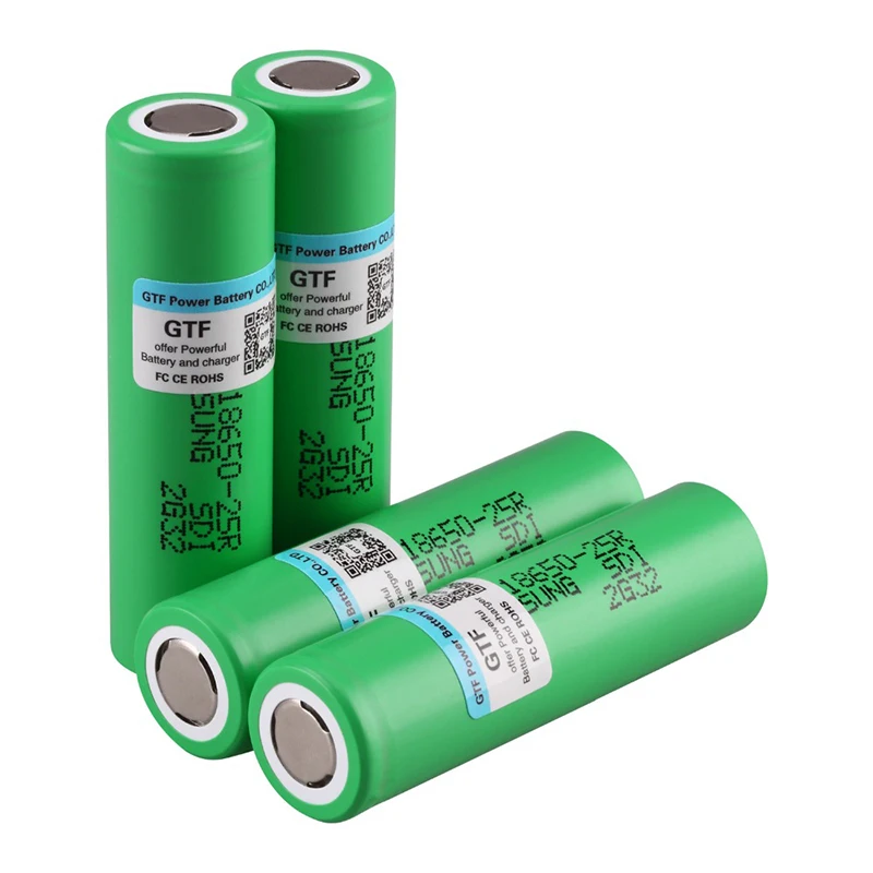 4 шт 100% оригинал HG2 3 7 V 2500 mah INR1865025R 18650 Батарея литий-ионный фонарик с подзаряжаемой