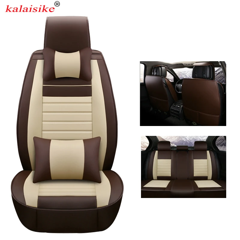Чехлы для автомобильных сидений kalaisike кожаные универсальные чехлы Chevrolet всех