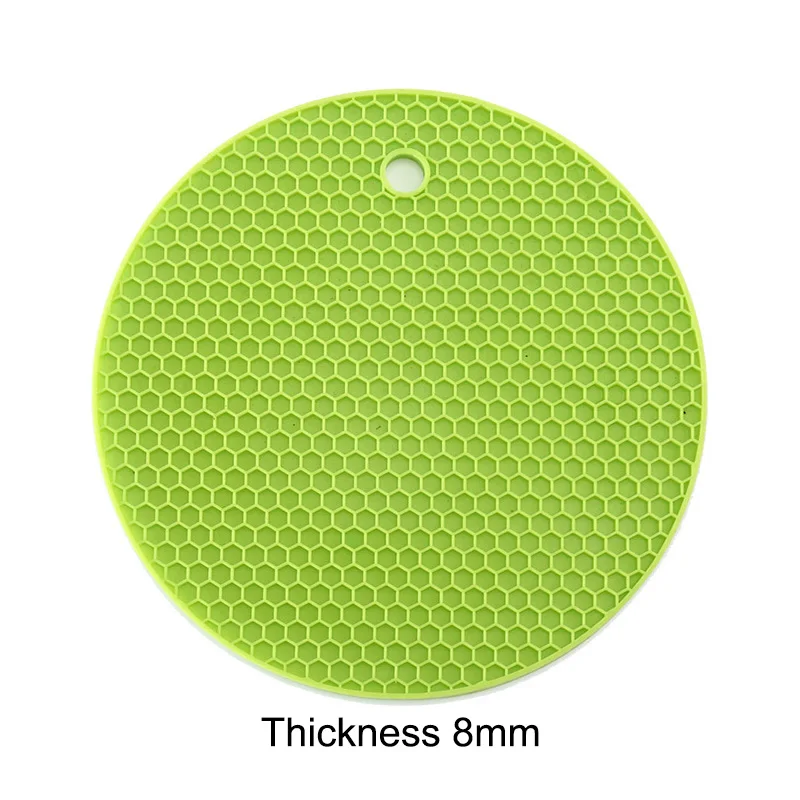 8mm Green Силиконовая чашка коврик красочные желе фрукты форма подставка Творческий нескользящий изоляционный коврик термостойкие подставки - Цвет: 8mm Green