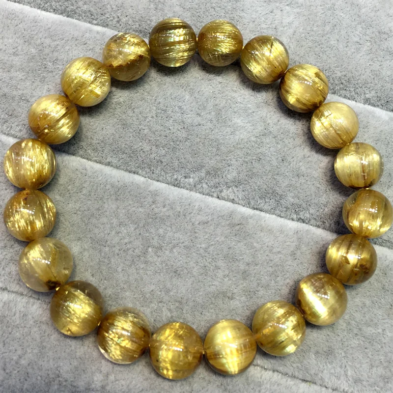 Высококачественный натуральный подлинный растягивающийся браслет из