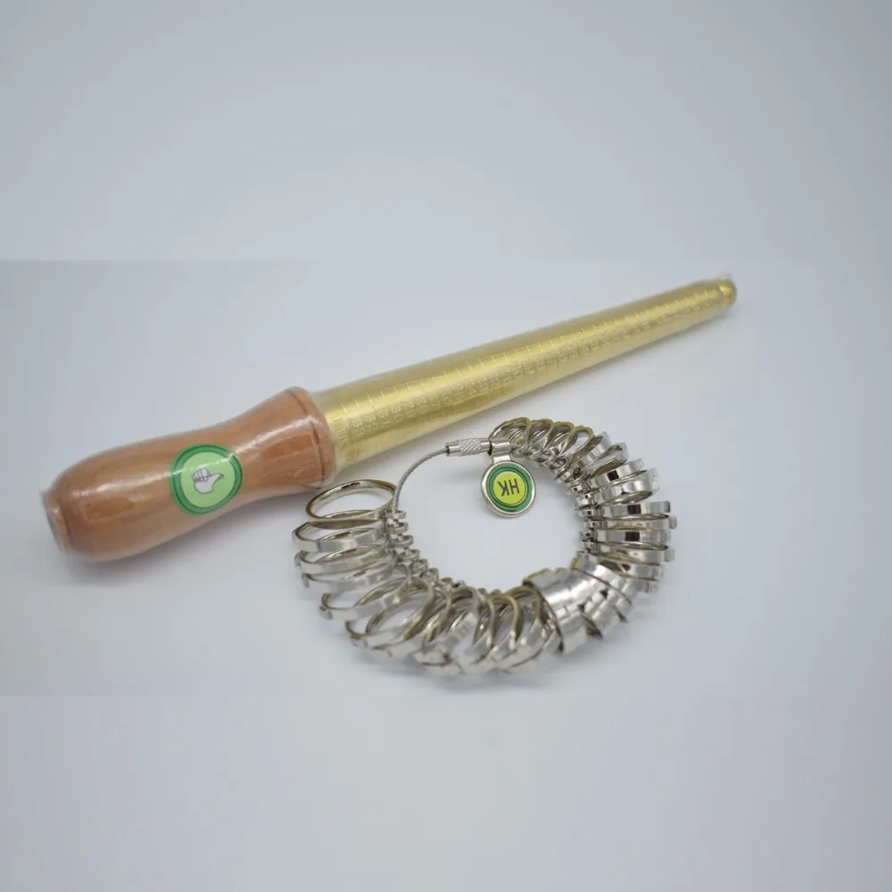 Новинка 2017 размер кольца r пальца мерная палка металлическое кольцо оправка HK