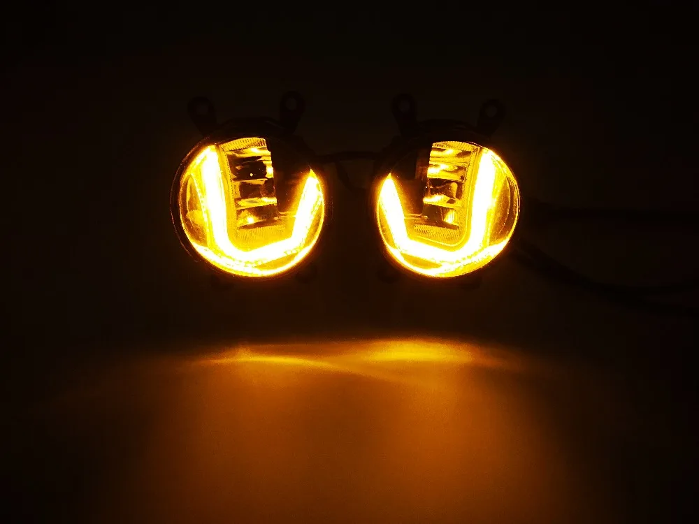 3 в 1 функции LED для Mitsubishi Triton L200 2013 2017 DRL Дневной светильник автомобиля проектор