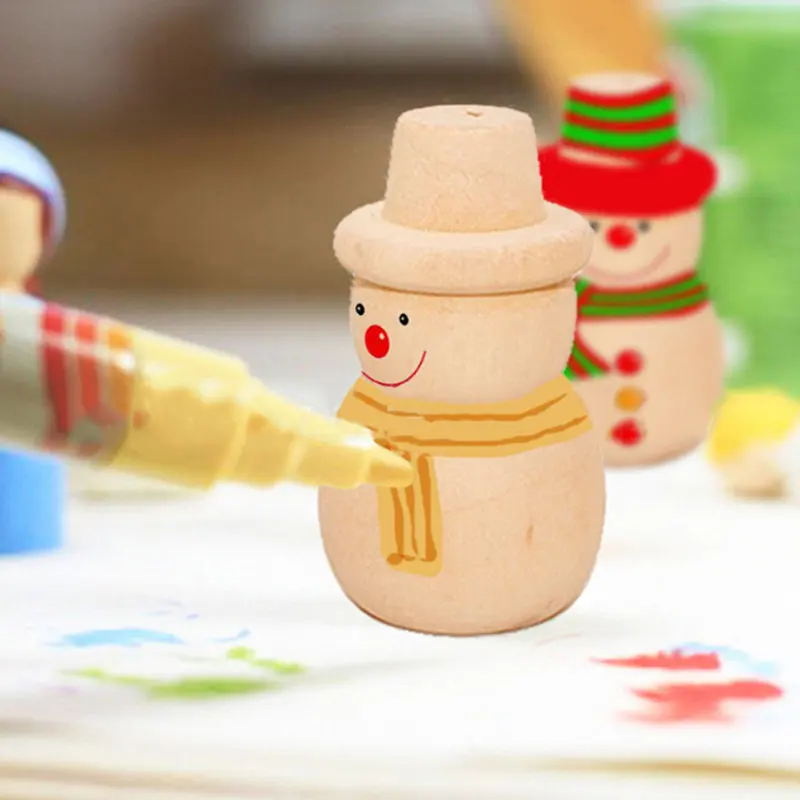 Новые 10 шт. креативные игрушки кукольные бревна ручной работы DIY окрашенные