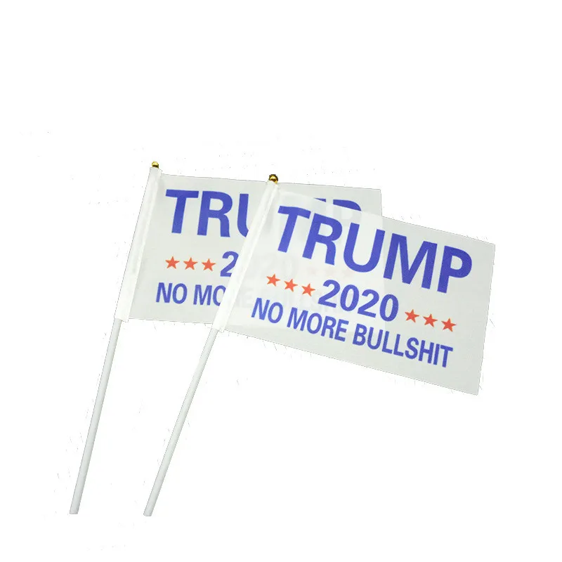 10 шт. Трамп 2020 ручной волны флаги 14*21 см Дональд флаг &quotТрамп&quot держать America Great