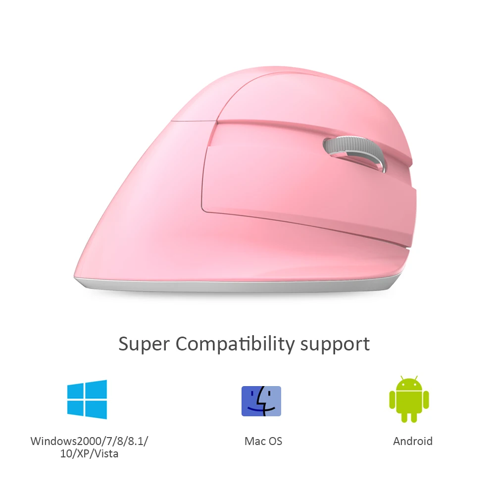 Delux M618 мини эргономичная игровая беспроводная мышь вертикальная Bluetooth 2 4 ГГц
