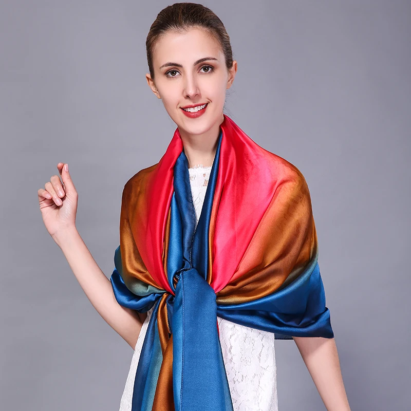 

[FEILEDIS]2017 Art Deco silk scarf beach sunscreen scarf lady multi-purpose decorative shawl FD088