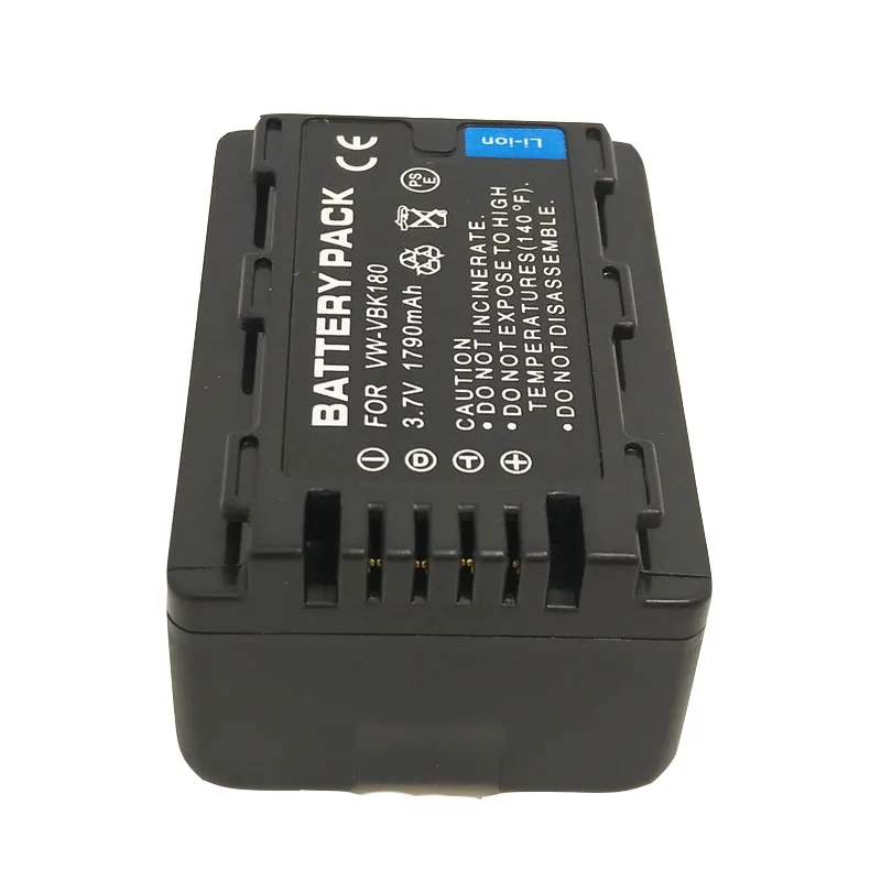 Laipuduo 1790 мАч 100% Новый Сменный аккумулятор для камеры Panasonic VW VBK180 TM9 SD90 HS80 TM80 TM40 SD40 HS60