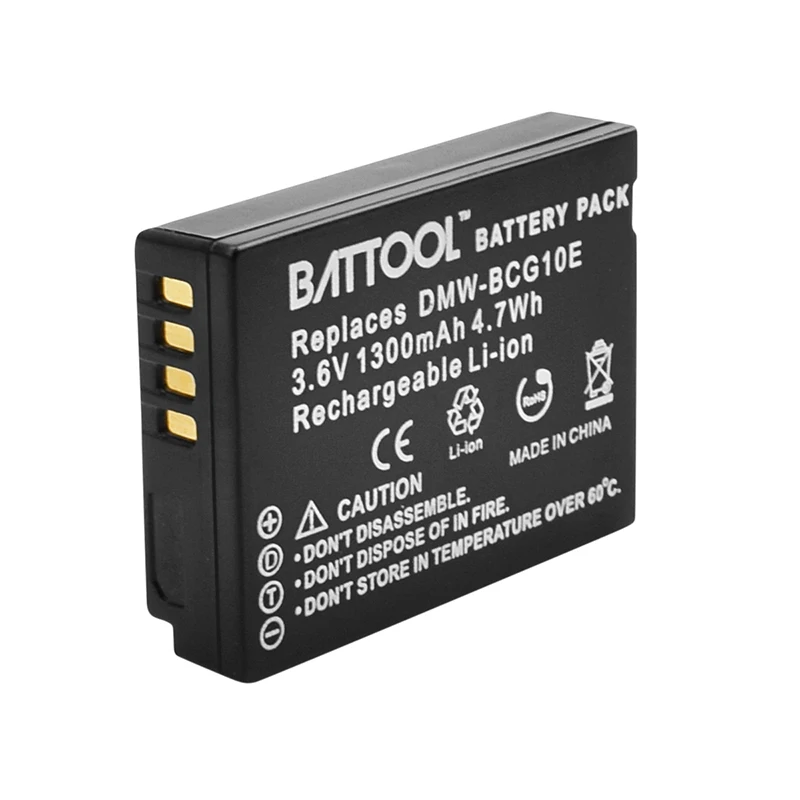 Battool 1* Камера Батарея для цифрового фотоаппарата Panasonic Lumix DMW-BCG10 ДМВ BCG10 BCG10E DMC-3D1 DMC-TZ7 DMC-TZ8 DMC-TZ10 DMC-TZ18 DMCTZ19
