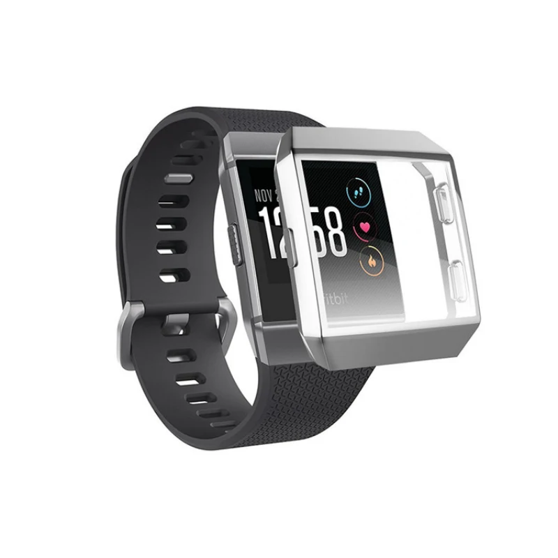Защитный чехол на 360 градусов для Fitbit Ionic Band, чехол с покрытием, чехол для часов Fit Bit ionic, аксессуары, защитный чехол для экрана