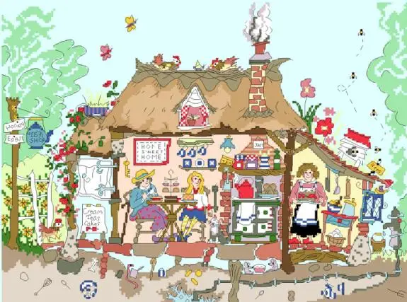 Высококачественный милый Набор для вышивки крестиком нитки боуса домашние