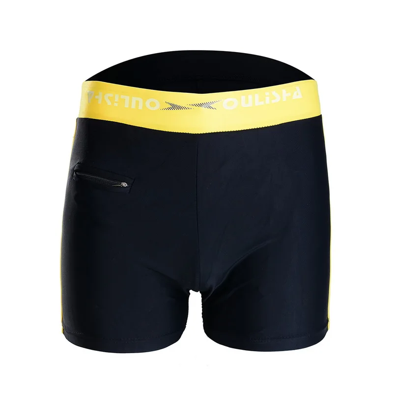 Мужской купальник сексуальные мужские трусы-боксеры на молнии для пениса