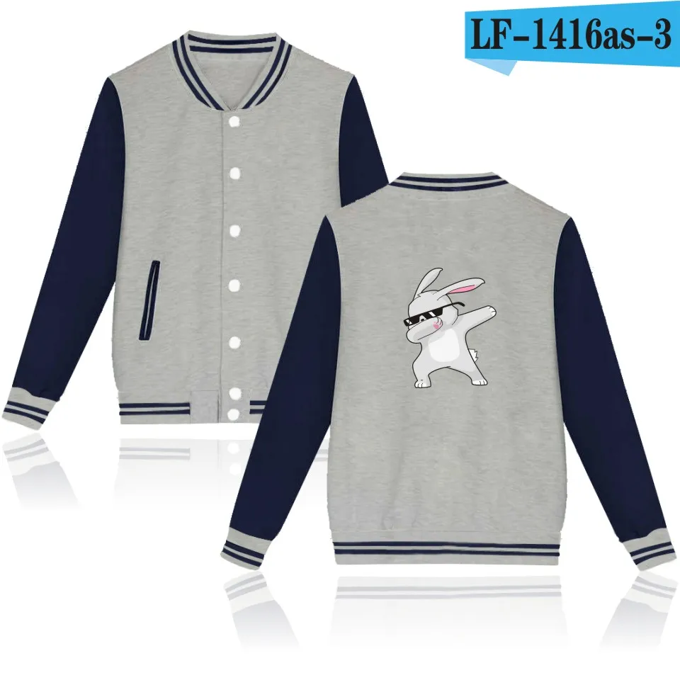 Gray and Navy Blue Куртка-бомбер с забавным принтом панды, собаки, кошки, единорога, casaco masculino, Мужская и Женская бейсбольная куртка, розовая, jaqueta feminina - Цвет: Gray and Navy Blue