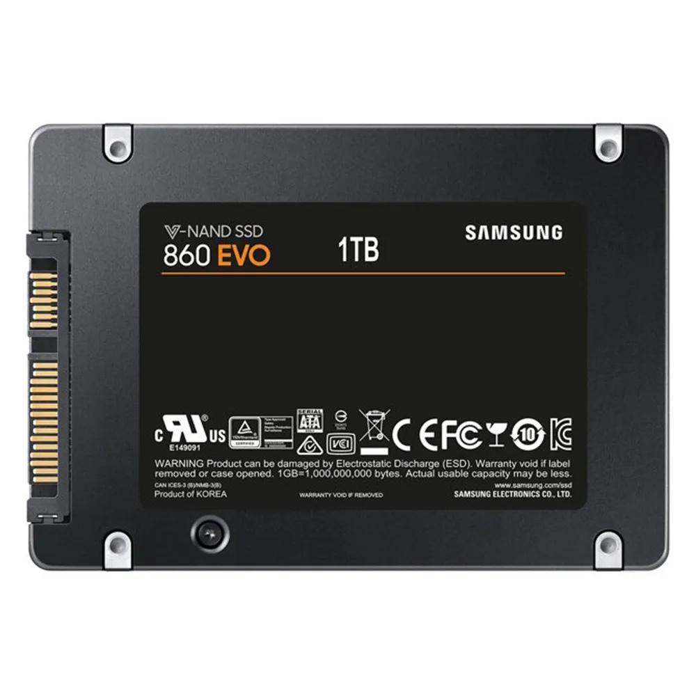SAMSUNG 250GB 500GB 1TB Internal SSD 860 EVO Solid State Disk HD Hard Drive SATA3 2.5 for Laptop Desktop PC