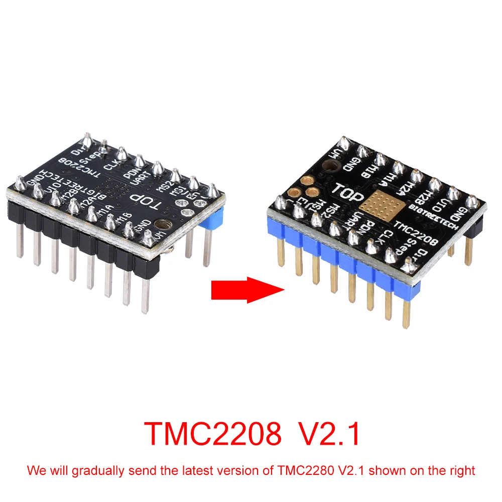 BIQU BIGTREETECH TMC2208 V2.1 DIY UART MKS шаговый двигатель бесшумный драйвер StepStick для SKR V1.3 Gen L 3d