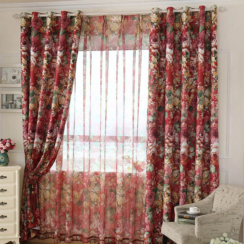 Красная Классическая модная штора лучшее качество роскошный дамастский