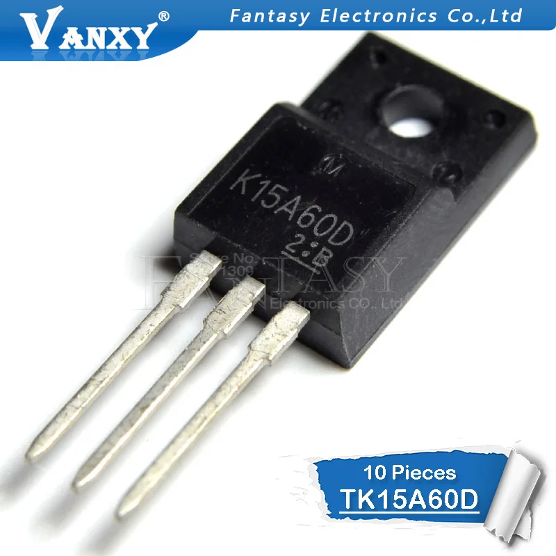 10 шт. K15A60U TO-220F K15A60D TK15A60U-220 TK15A60D K15A60 TK15A60 новый оригинальный | Электронные