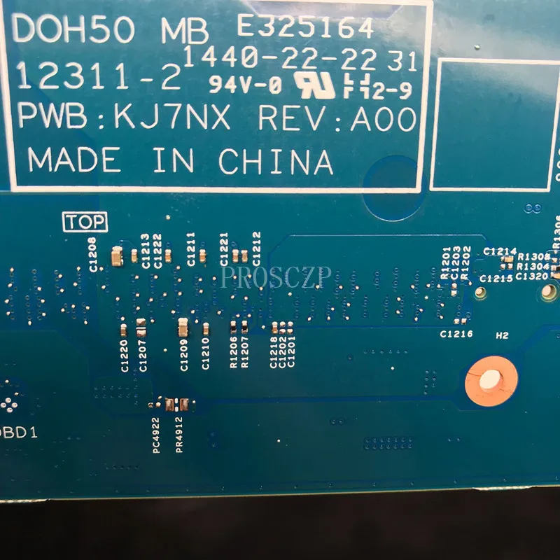Материнская плата для ноутбука KJ7NX 0KJ7NX CN 15 7537 DOH50 12311 2 с SR16Z I7 4500U DDR3L работает