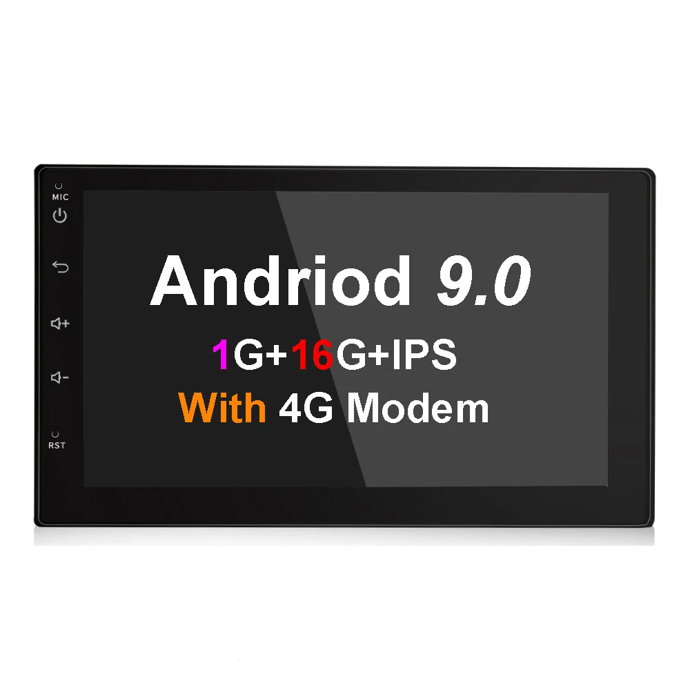 1G 16G with 4G Modem EKIY " ips 2G 16G Android 9,0 2 Din универсальный gps навигатор Авторадио автомобильный мультимедийный плеер BT 4G Wifi OBD стерео радио видео - Цвет: 1G 16G with 4G Modem