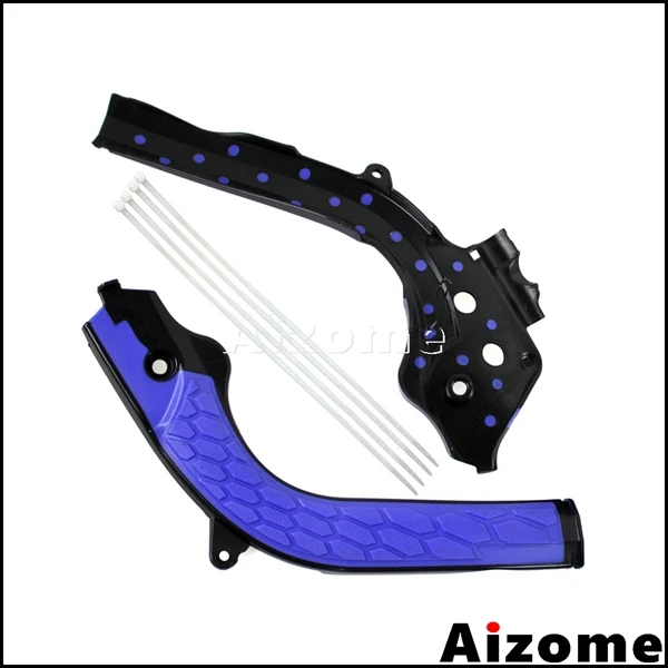 Blue Black Мотоциклетные эндуро x-захваты рамка охранники для KTM EXC-F 250 EXC-F350 EXC-F450 EXC125- EXC250 EXC300 TPI MX Frameguard - Цвет: Blue Black