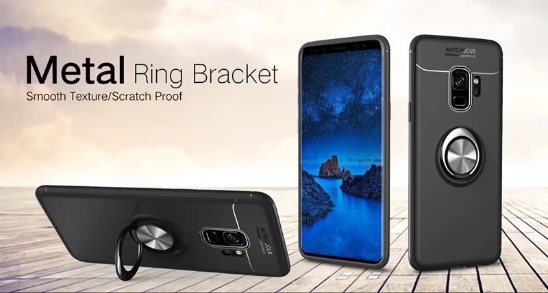 Для samsung Galaxy S9 S8 Plus Note 9 8 J3 J5 J7 PRO J2 PRIME 2 J4 J6 J8 A6 A6+ кронштейн кольцо чехол металлические магнитные