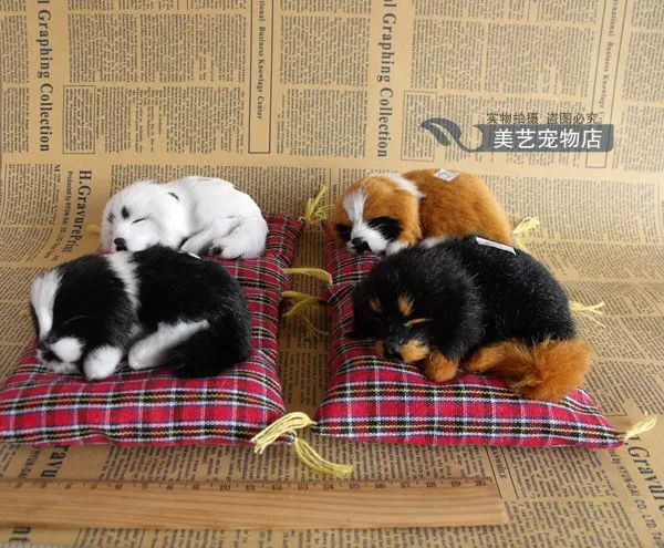 

simulation small dog 14x13cm toy model polyethylene&furs dog model home decoration props ,model gift