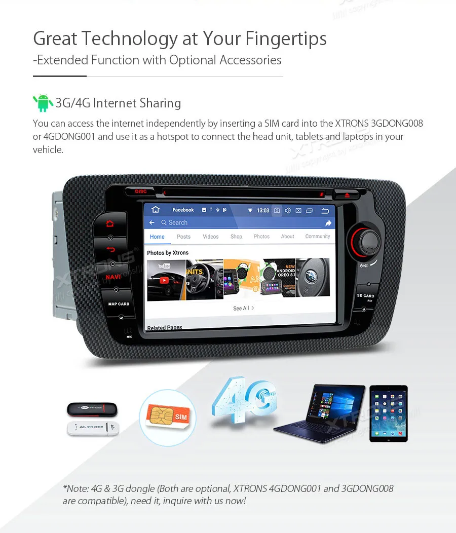 XTRONS " Android 8,1 радио gps RCA RDS автомобильный DVD плеер для Seat Ibiza MK4 6J SportCoupe Ecomotive Cupra 2009 2010 2011 2012 2013