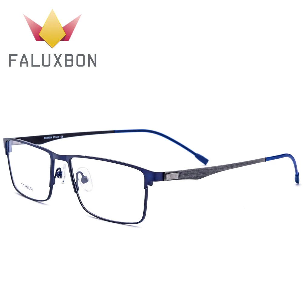 Титановый сплав прямоугольная рецептурная оправа для мужчин Ультралайт очков
