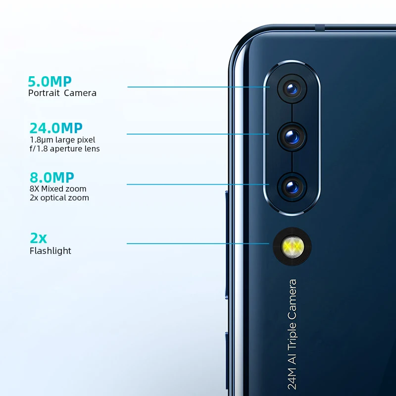 Смартфон lenovo Z6 Snapdragon 730 с глобальной ПЗУ 6 ГБ ОЗУ четыре камеры 39 дюймов OLED экран