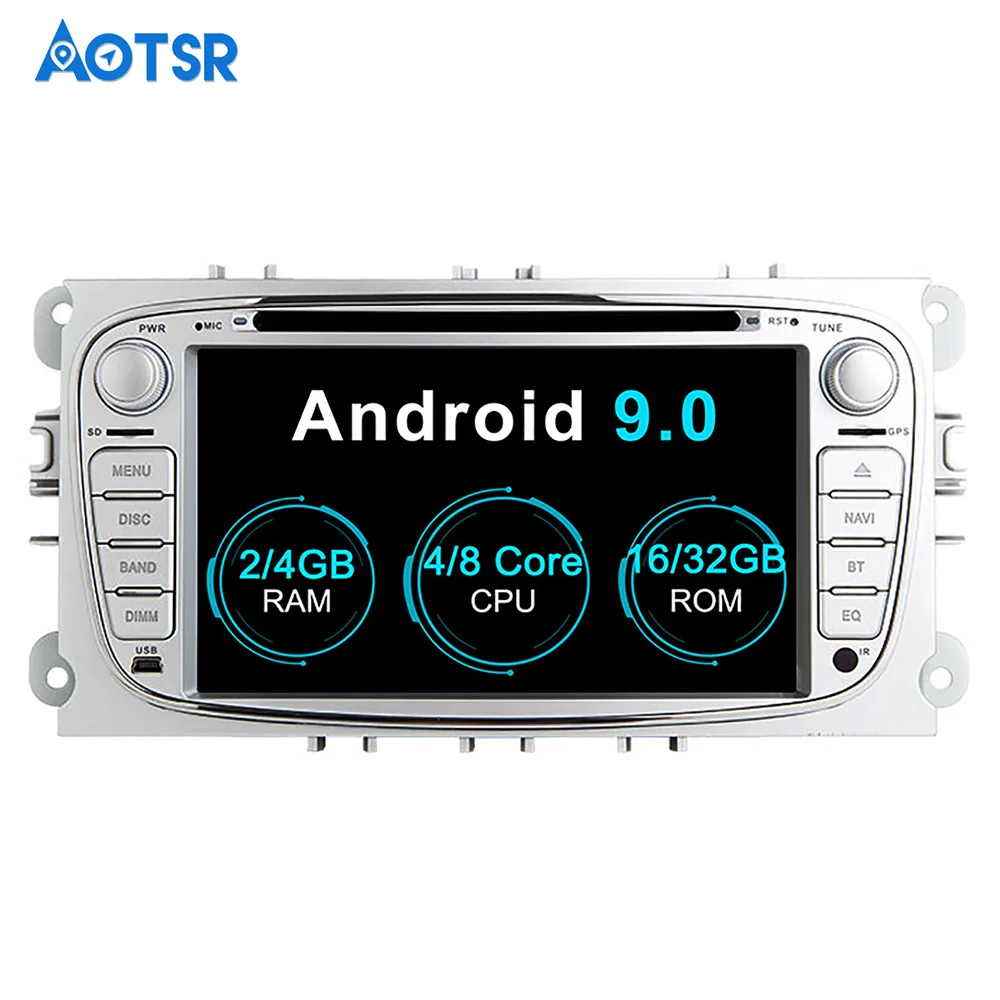Android 9 0 Octa 8 Core 4 Гб + 32 ГБ Автомобильный DVD Плеер GPS Navi для Ford Mondeo S MAX Connect FOCUS 2 2008 2011