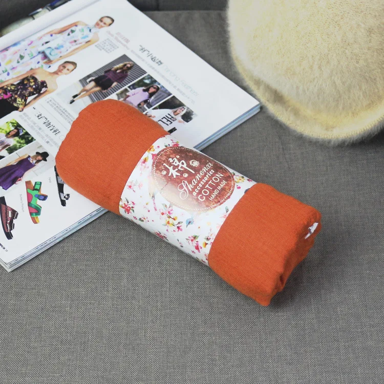 Женский хиджаб повседневный длинный однотонный палантин большого размера 185 см х