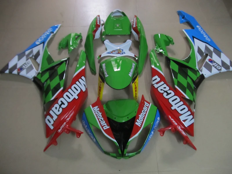 

ABS обтекатель наборы для Kawasaki ZX 6R 2009-2012 ниндзя мотоцикл части zx6r 09 10 11 12 белый красный зеленый Обтекатели набор VB21