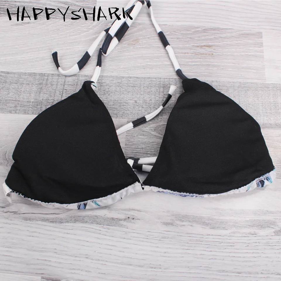 Бикини ананас HAPPYSHARK Женский двусторонний купальник купальный костюм с цветочным